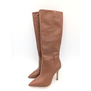 Larroude Kate Stiletto Heel Boot Women's Caramel Leather Size US5.5 EU36